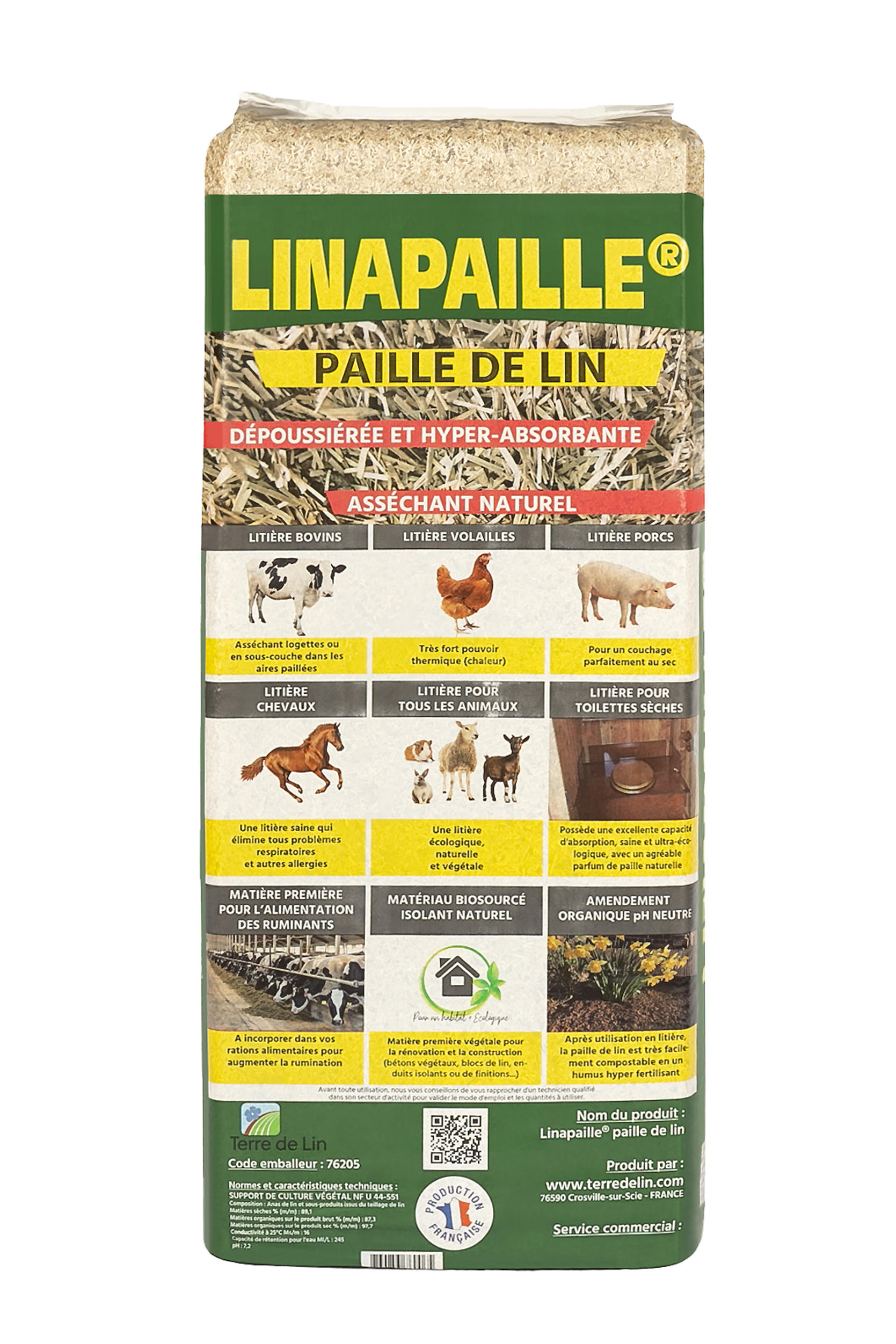 Paille de lin LINAPAILLE
